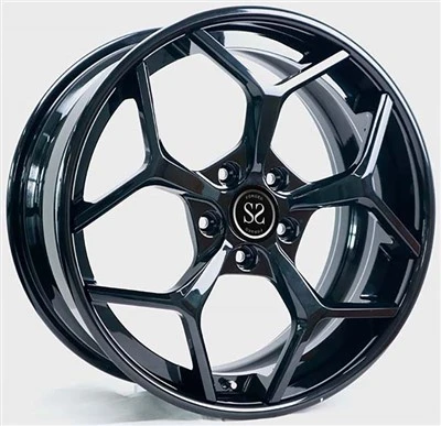 20x9.5ET+25/+20/5x112/66.6 মিনি কুপার কান্ট্রিম্যান F60 এর জন্য গ্লস ব্ল্যাক 3-পিসি নকল রিমস