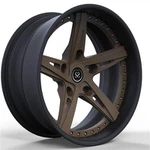 নিসান Y31 সেড্রিক 1990 কাস্টম 2-পিসি নকল রিমস ব্রোঞ্জ এবং কালো 18x9.0 এবং 18x10