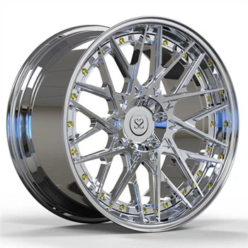 BMW M{1}}ইঞ্চি কাস্টম রিমের জন্য পালিশ ডিস্ক লিপ নকল 2 পিস চাকার সোনার স্ক্রু